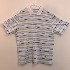Nike Golf Dri-fit striped polo L